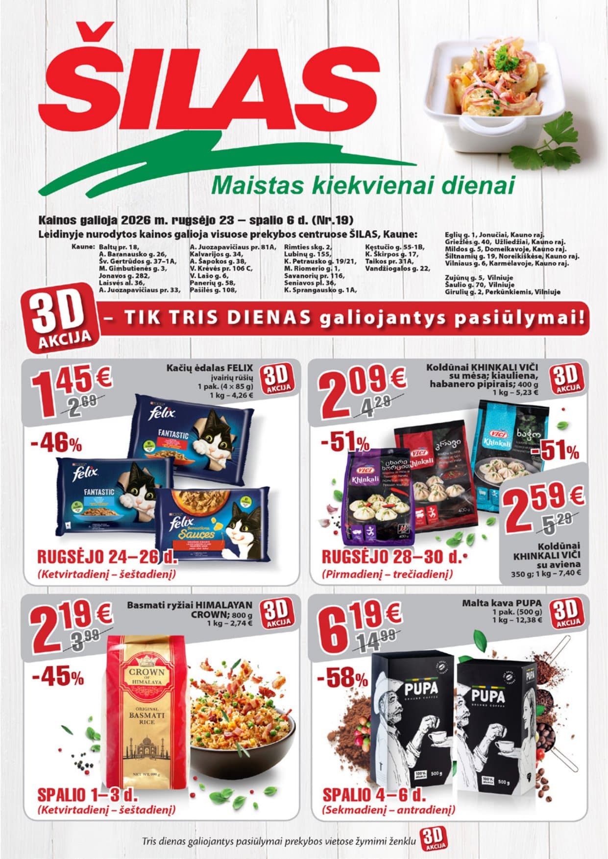 Šilas akcijų leidinys Nr. 19