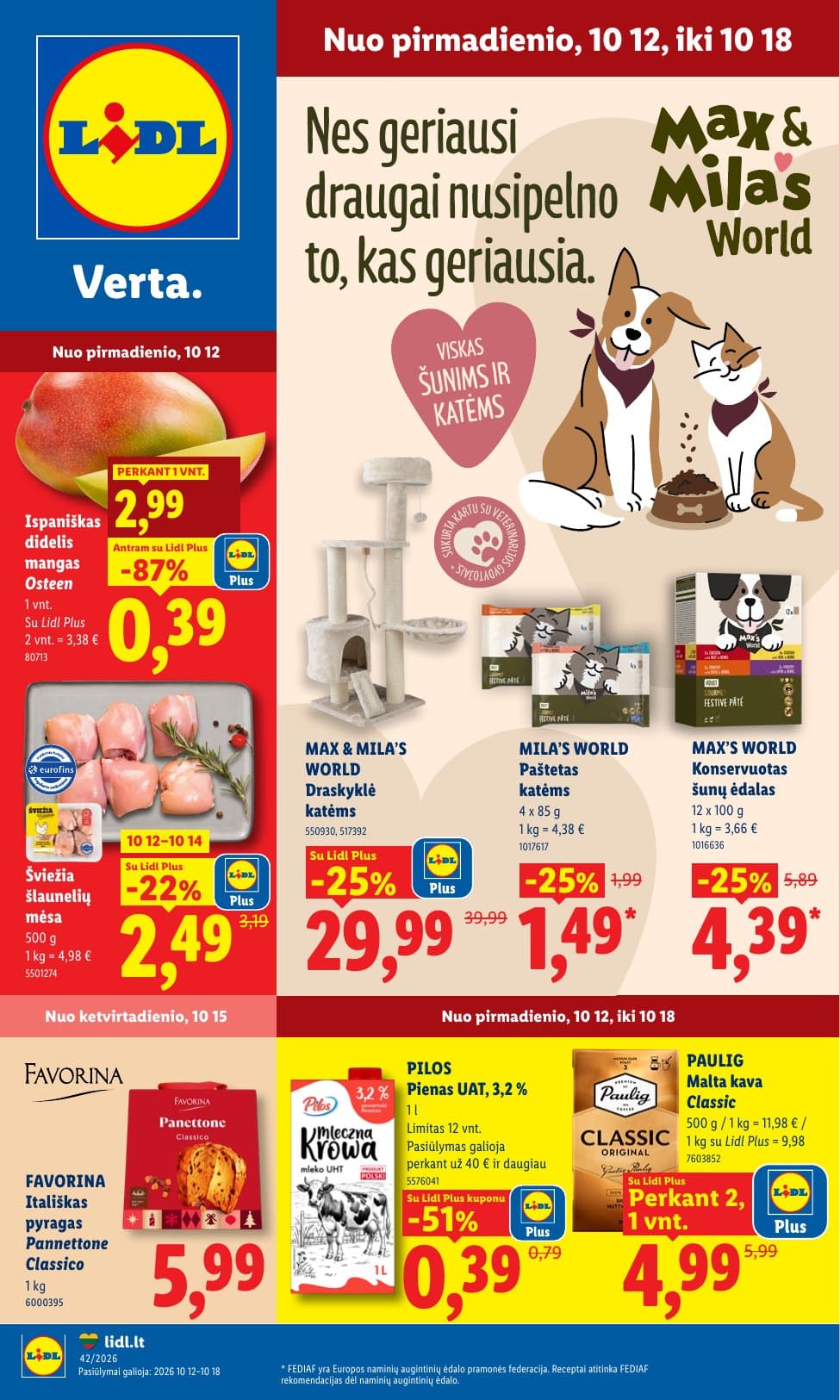 MAISTO PREKIŲ PASIŪLYMAI